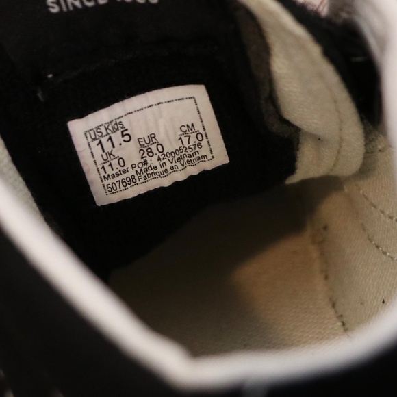 Vans Kids Sk8 Mid Reissue V Sneaker Black True White, 11.5 - Picture 7 of 8